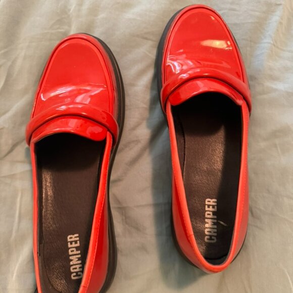 Camper Red Women's Flats - Picture 1 of 2